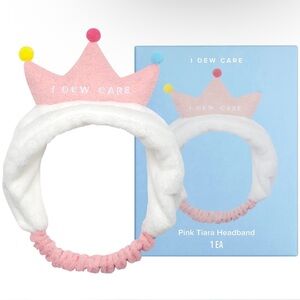 I Dew Care Pink and White Tiara Headband for women